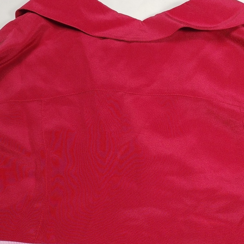 Tommy Bahama 100% silk women's long sleeved button down blouse size large - Picture 14 of 14